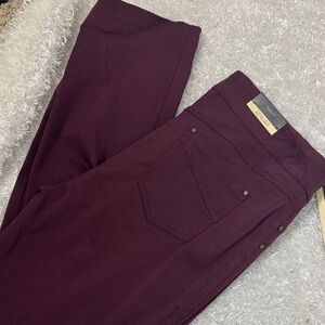 Renuar wine color pants Paris fit brand new